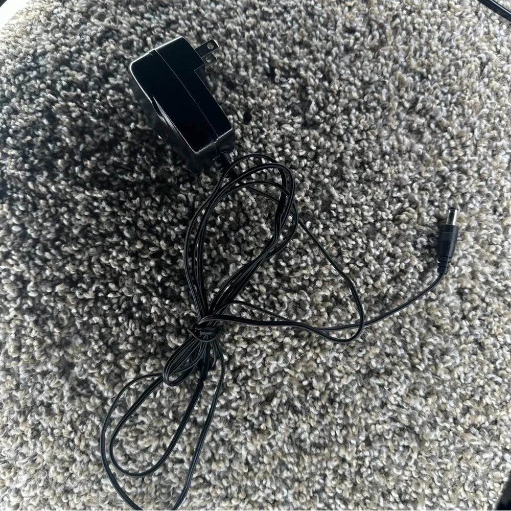 Black Power Adapter with Cable